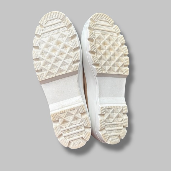 Sincerely Jules Natural Tan Low‎ Rise Platform Sneakers New Size 10M - Picture 6 of 8